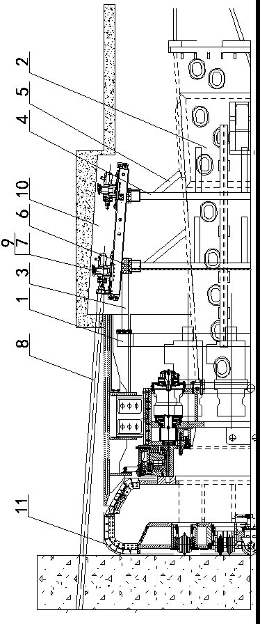 Construction method for assisting small-diameter open type TBM tunneling for bad geological hole section pipe shed