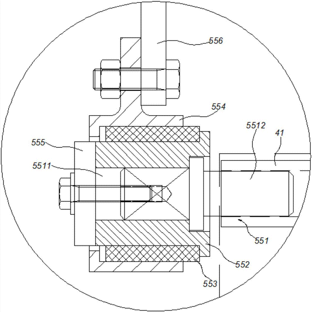 Cloth swinging device on side of dyeing machine