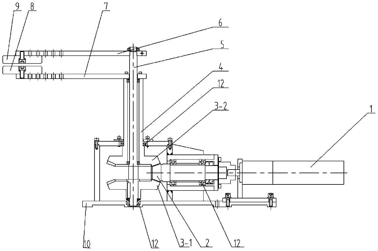 Ship rotating self-excited shaking device