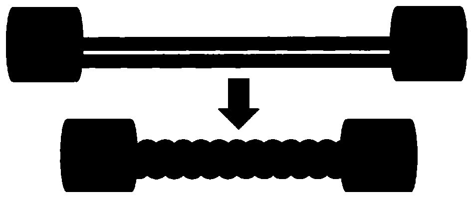 A kind of multi-scale helical structure fiber bundle and preparation method thereof