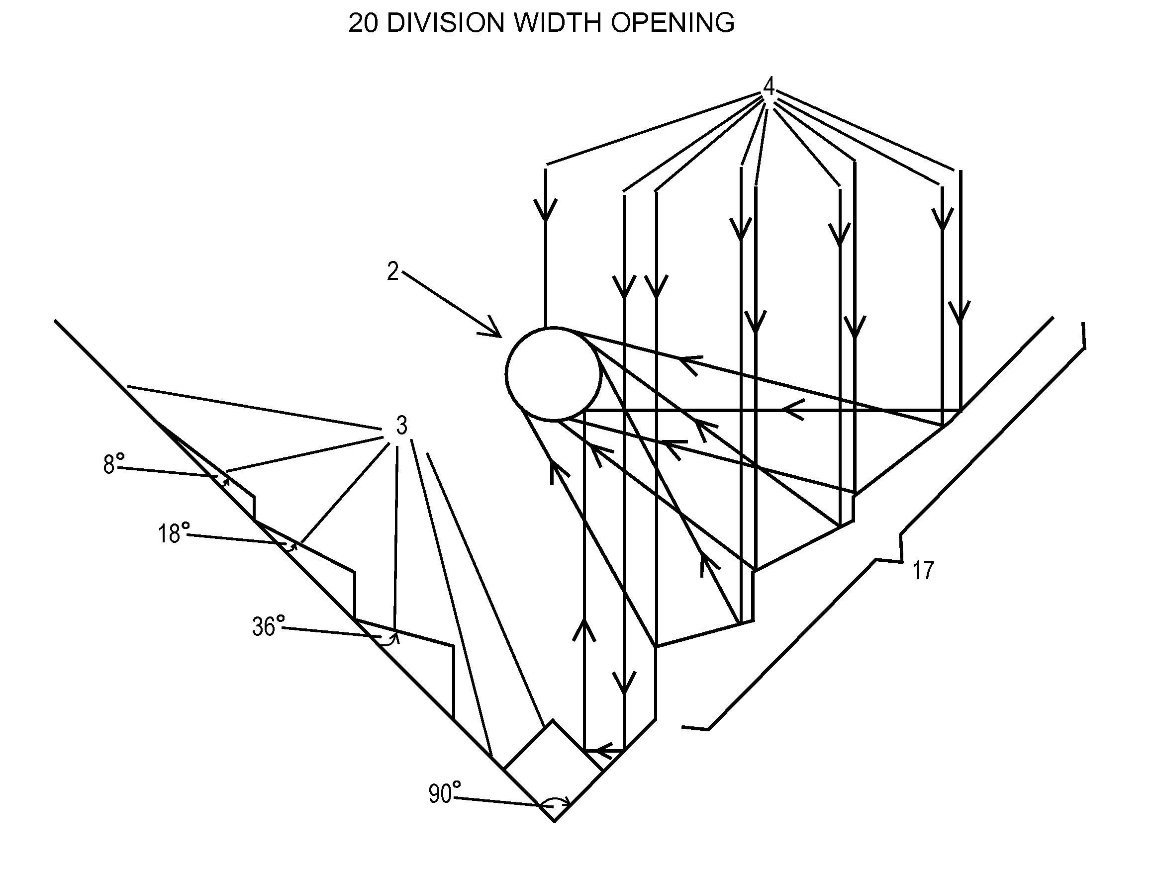 Trough shaped fresnel reflector solar concentrator