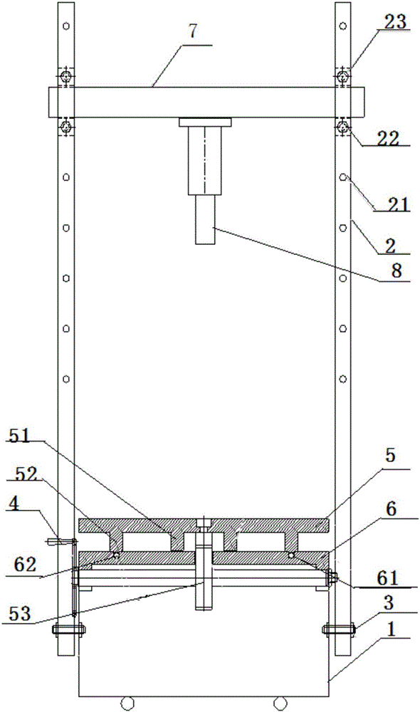 Multifunctional electric hydraulic straightening and mounting press apparatus