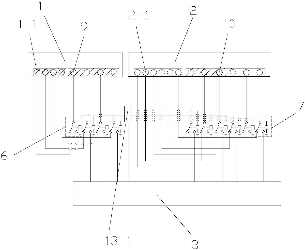 Weak current equipment connection state collecting device and method