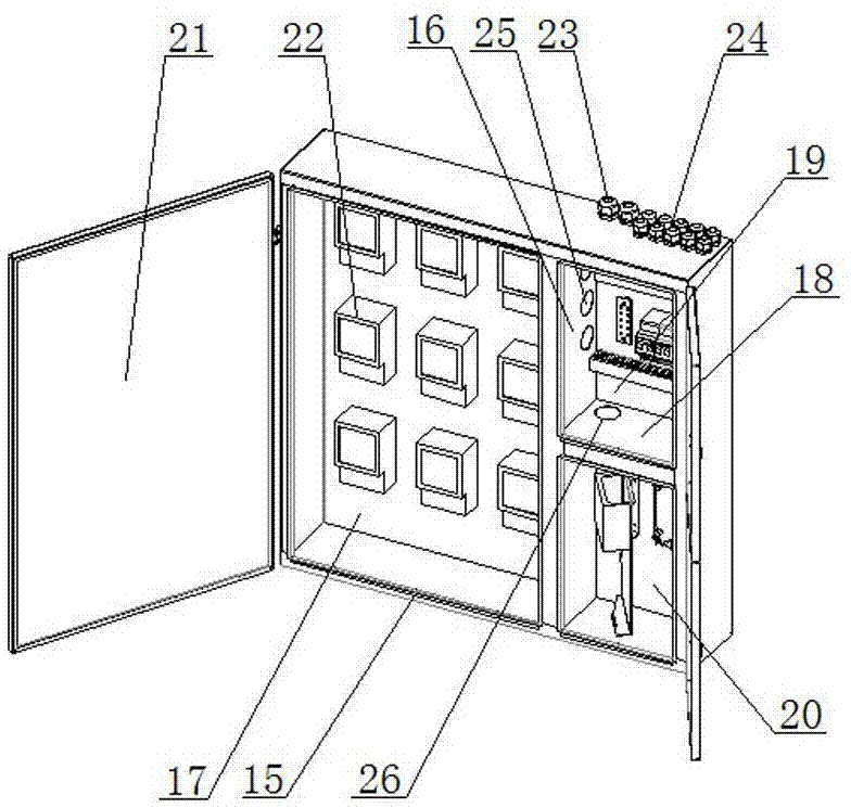 OPLC (Optical Power Line Communication) floor tapping system