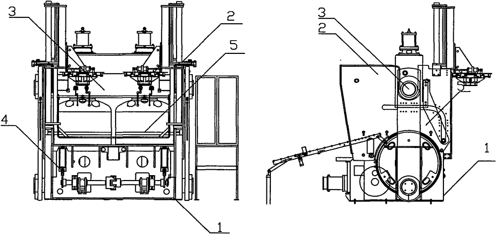 Double-mould vulcanizing machine