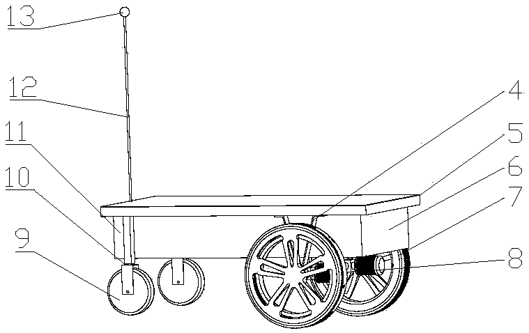 Automatic guiding and positioning device for greenhouse plant protecting robot and control method