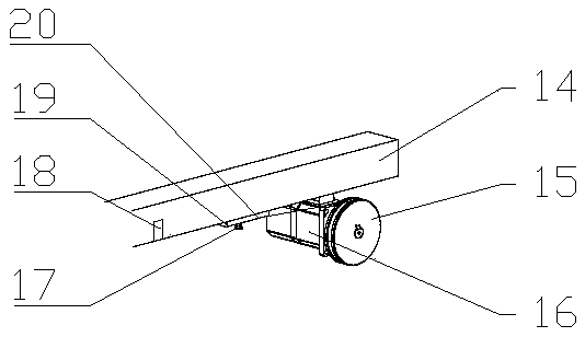 Automatic guiding and positioning device for greenhouse plant protecting robot and control method