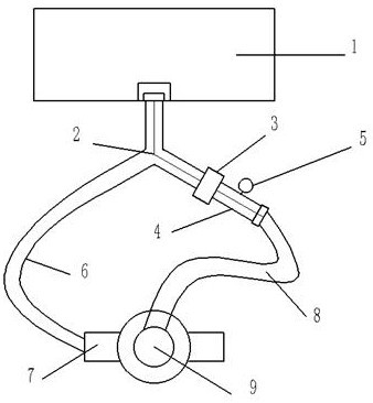 A fishing device and method for a sand-buried pipe string in an oil-water well