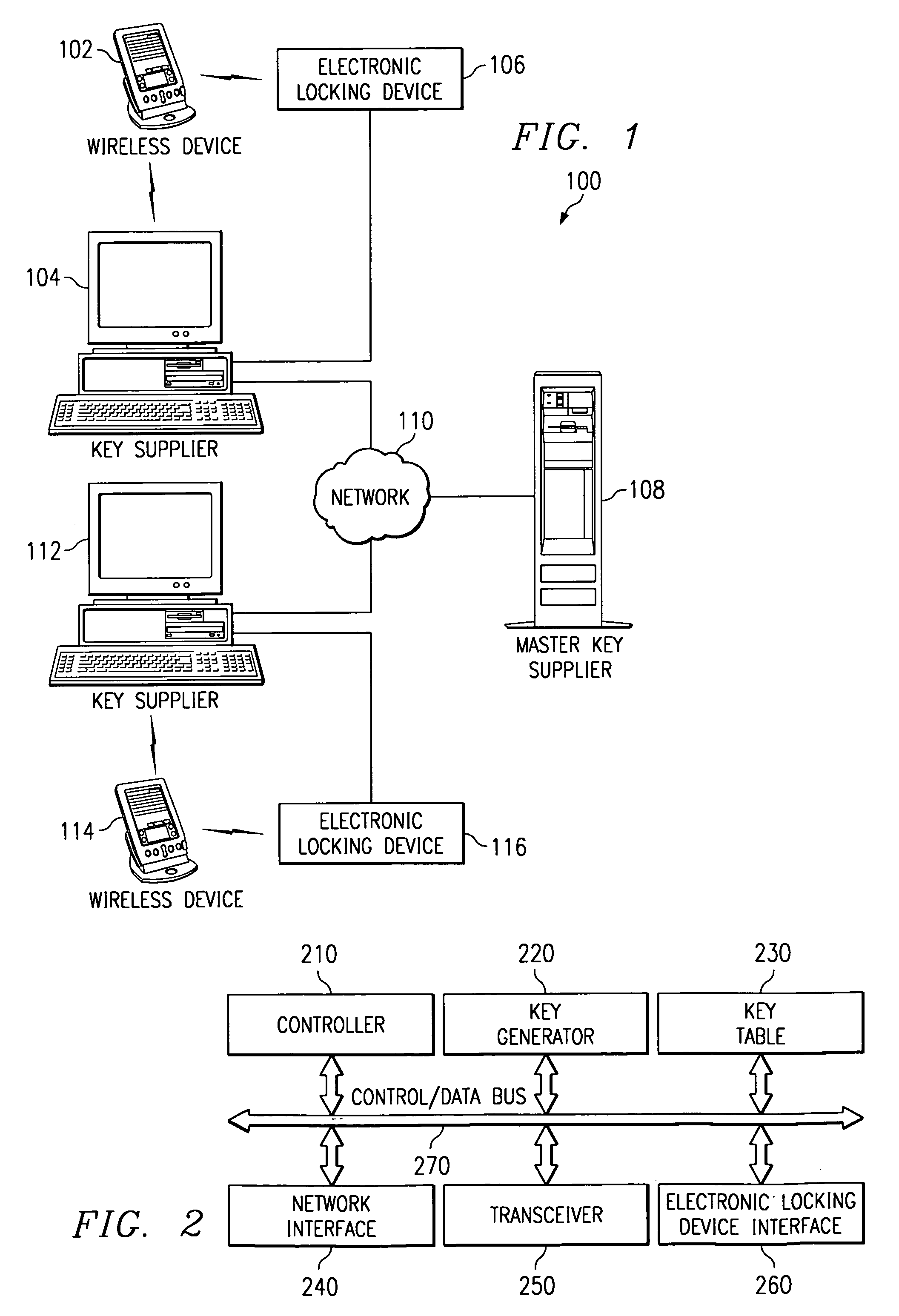 Electronic key system, apparatus and method