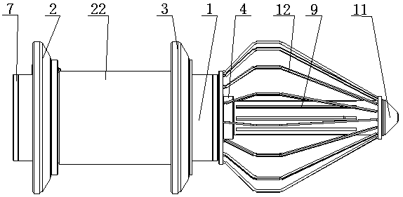 Oil pipeline cleaning device