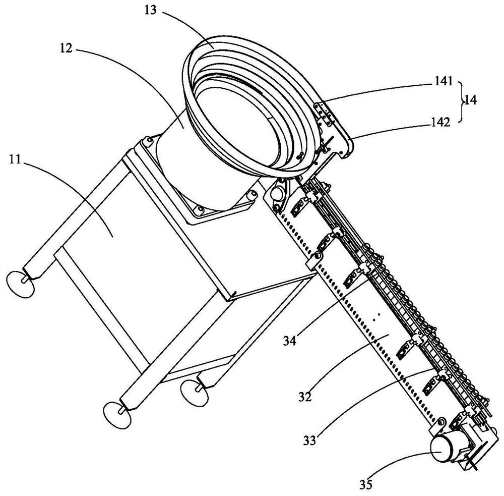 Medical bottle conveying and temporary storage device used for medical emergency department