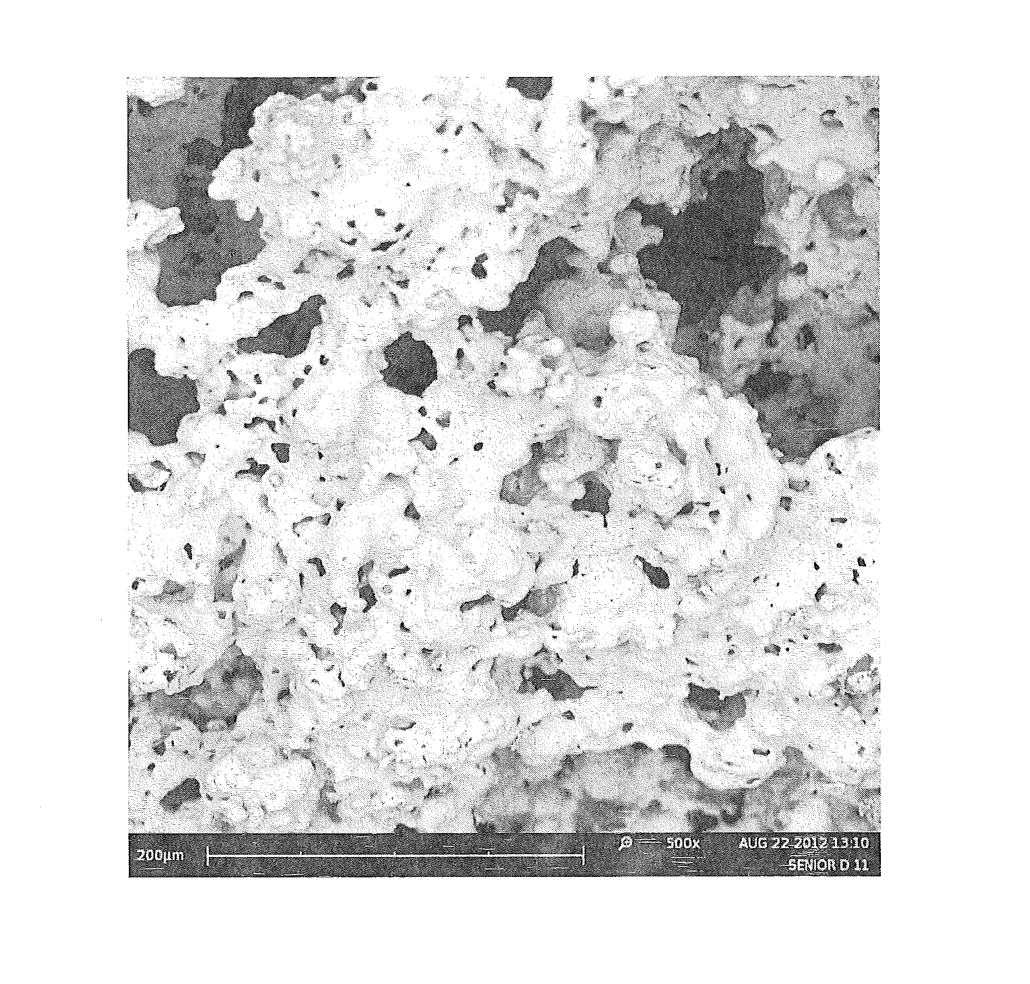 Combustion synthesis of calcium phosphate constructs and powders doped with atoms, molecules, ions, or compounds