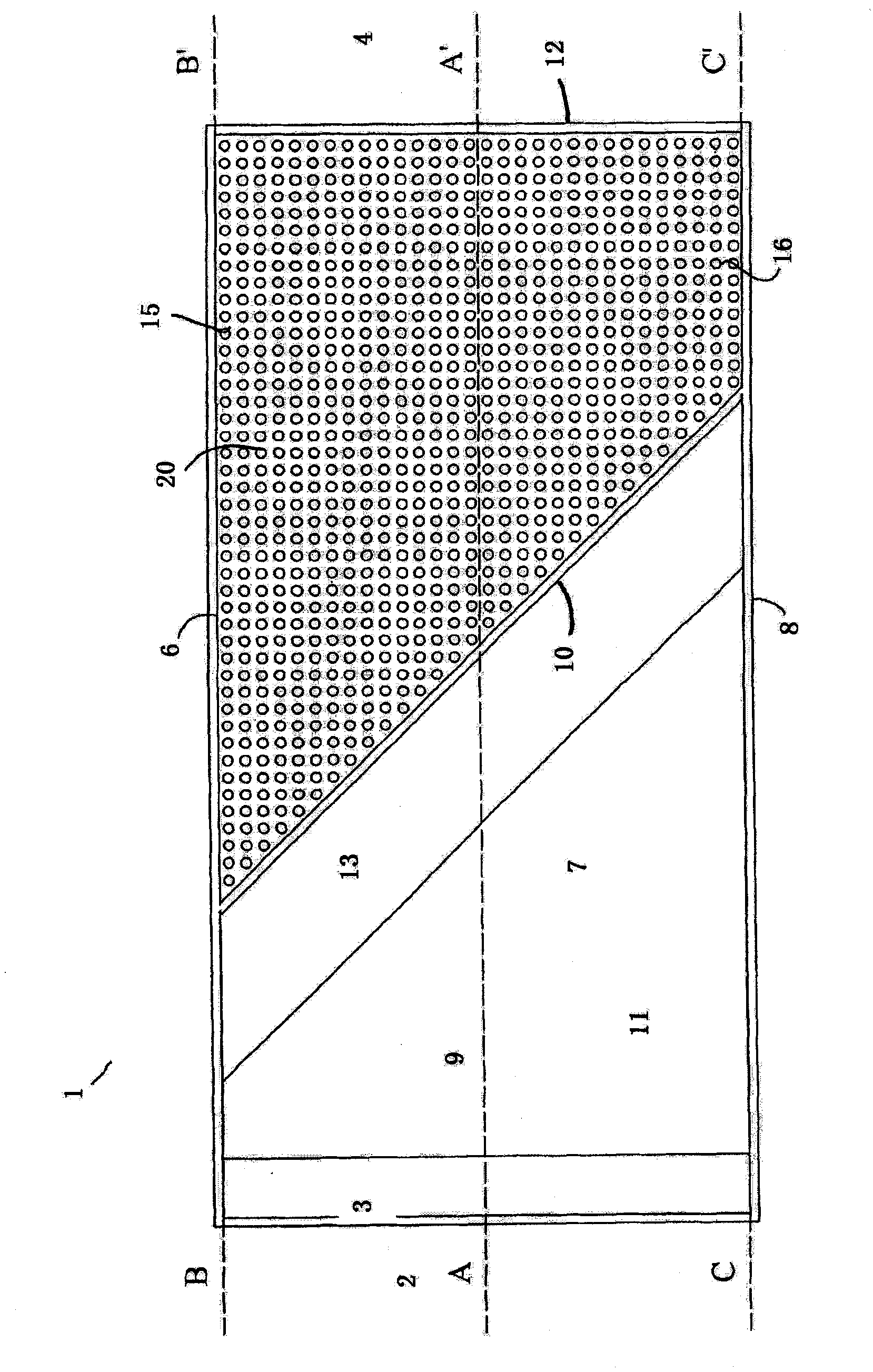 Method and apparatus for dampening waves in a wave pool