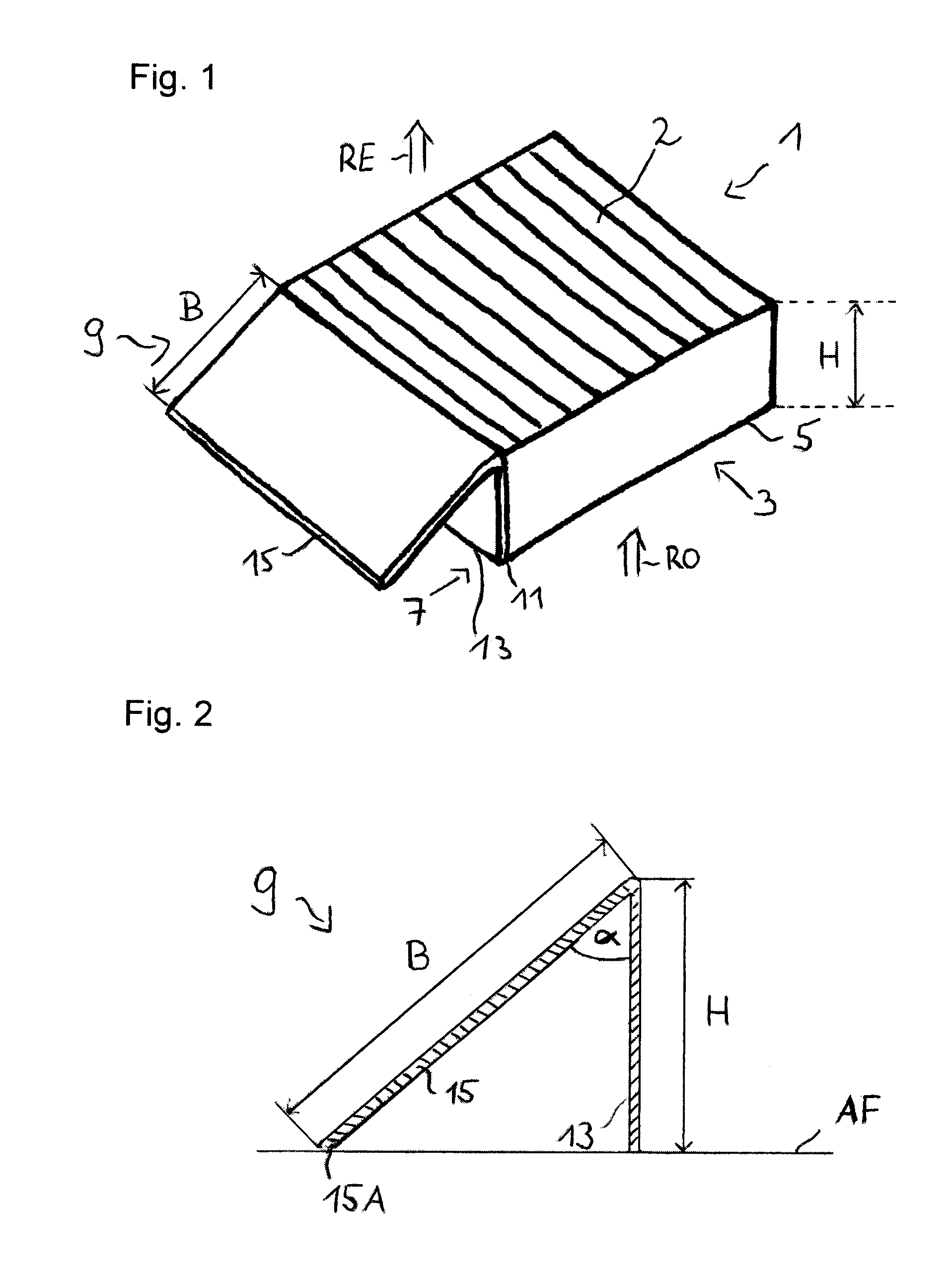 Interior air filter, filter holder and filter arrangement