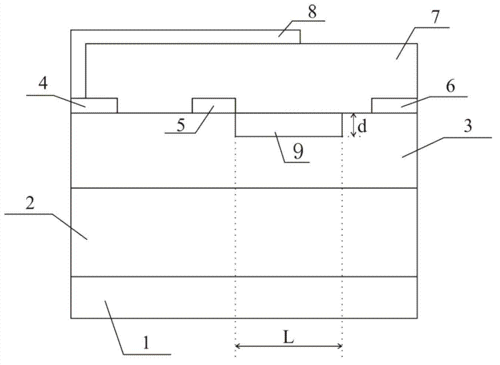 High electron mobility transistor (HEMT) with gate edge groove type source field plate structure