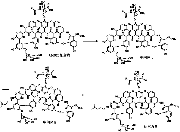 A kind of preparation method of dalbavancin