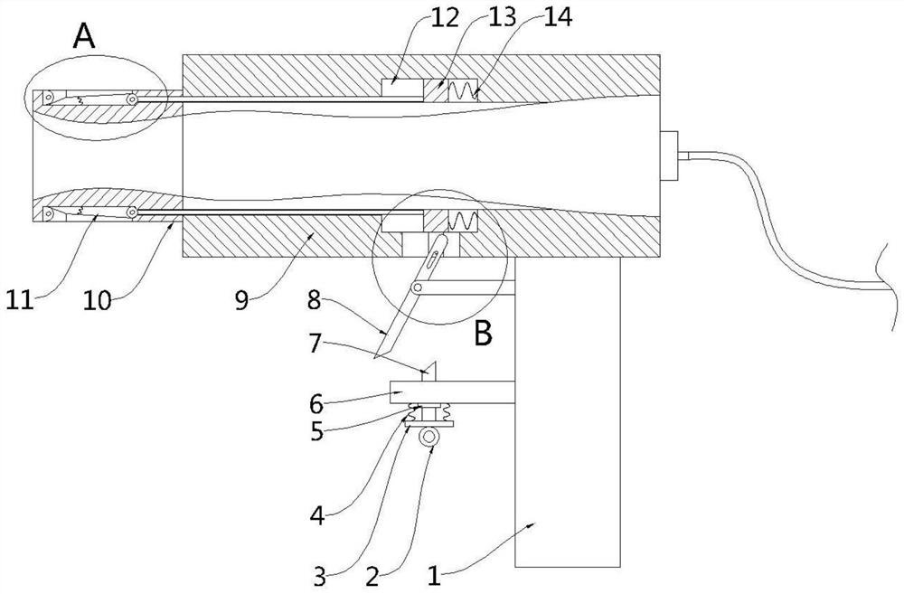 A new energy vehicle charging gun