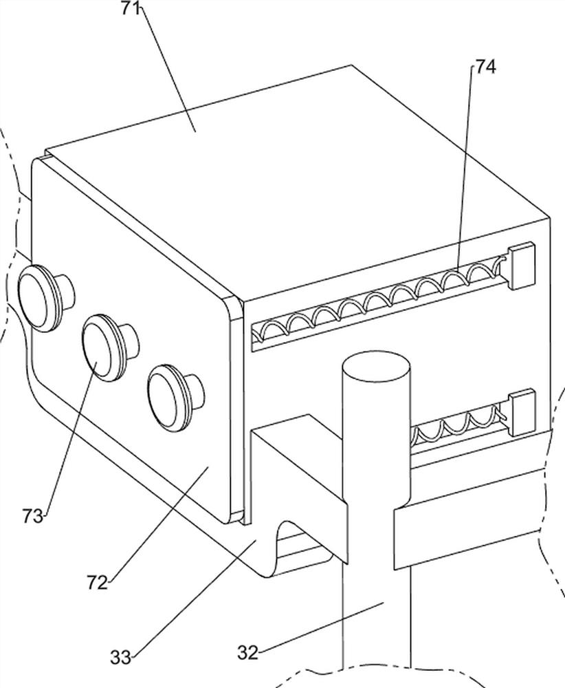 Medical postoperative back nursing assisting device