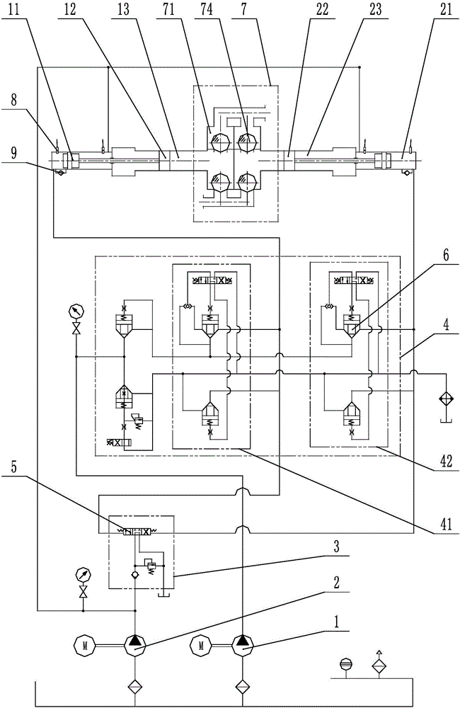 Double-cylinder flow stabilizing delivery pump and trailer pump and pump truck adopting double-cylinder flow stabilizing delivery pump