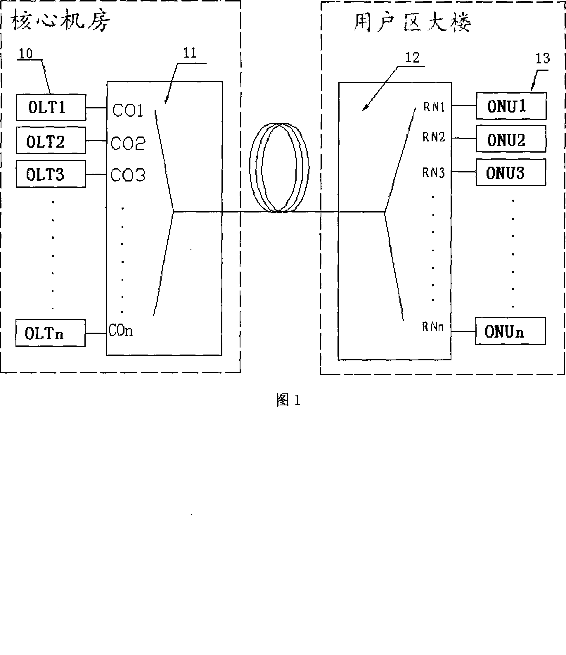 Hybrid passive optical network system