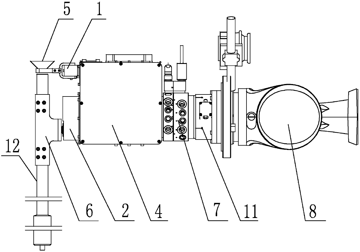 Automatic docking device for temperature measuring probe and temperature measuring gun