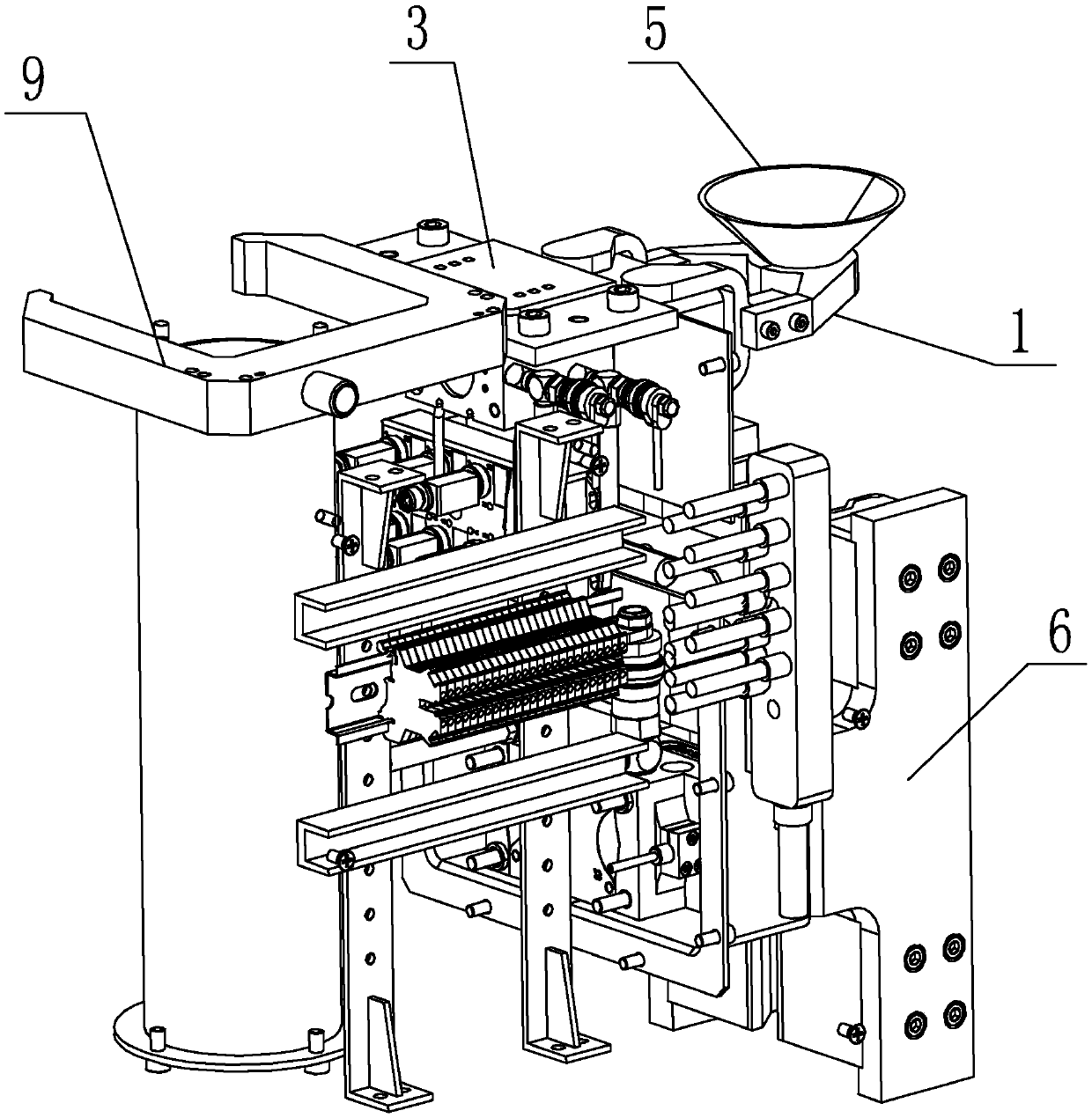 Automatic docking device for temperature measuring probe and temperature measuring gun