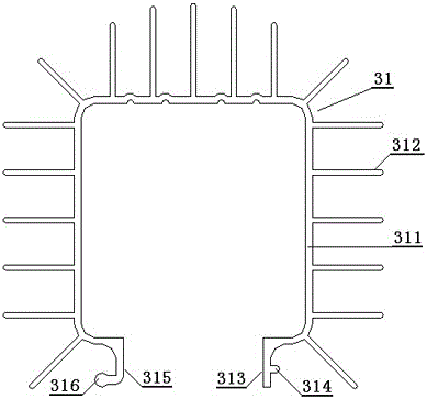 Single phase shaded pole motor with heat sink