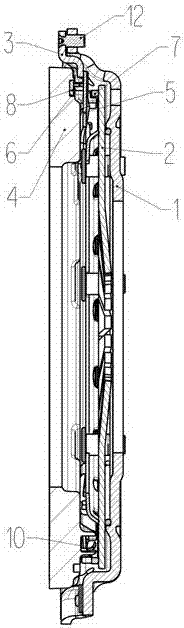 Pressure plate assembly of self-adjusting clutch cover assembly