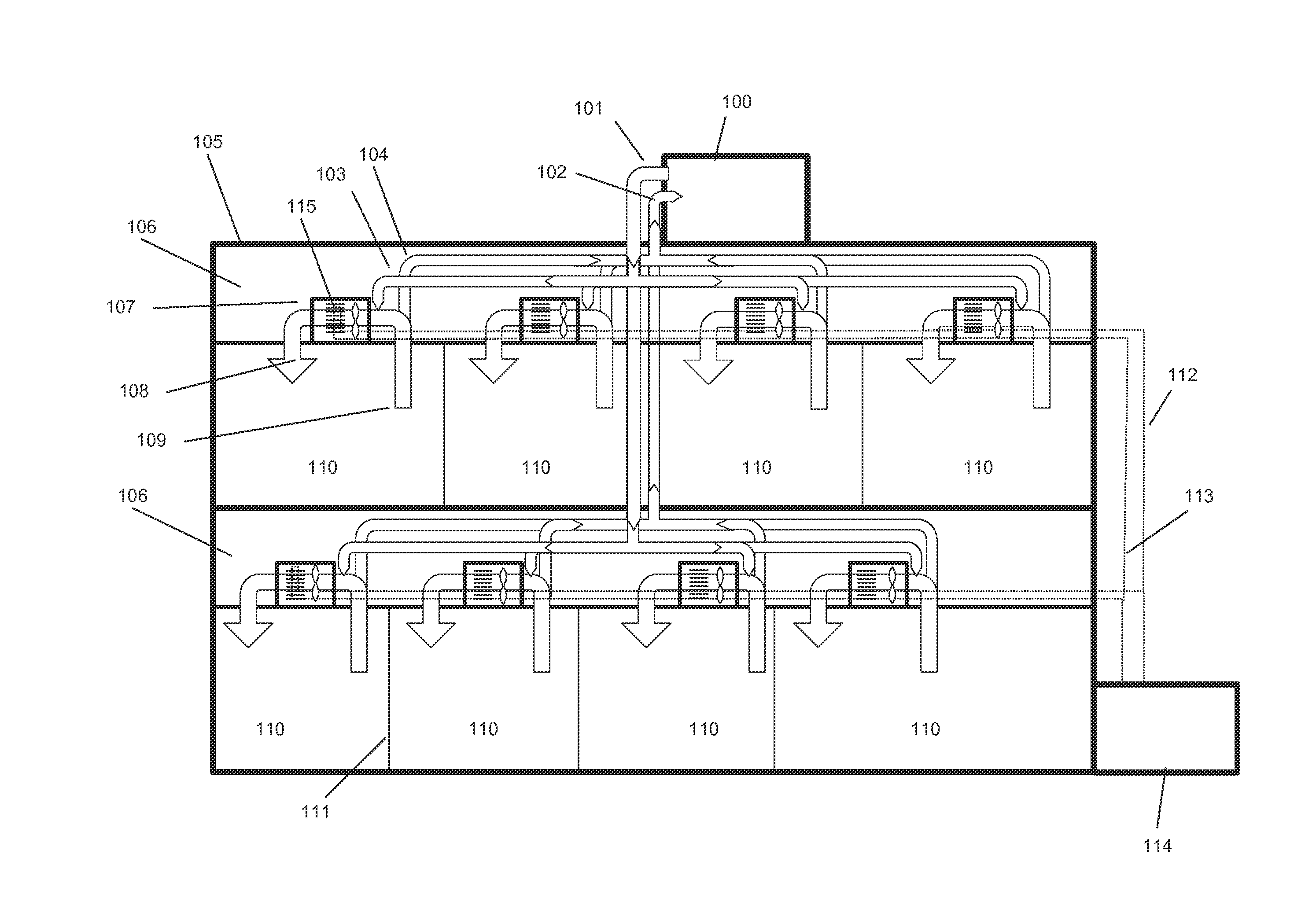 In-ceiling liquid desiccant air conditioning system