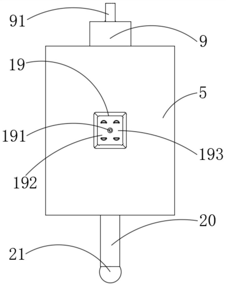 Postoperative analgesia and hemostasis apparatus for intestine cleaning in anorectal department