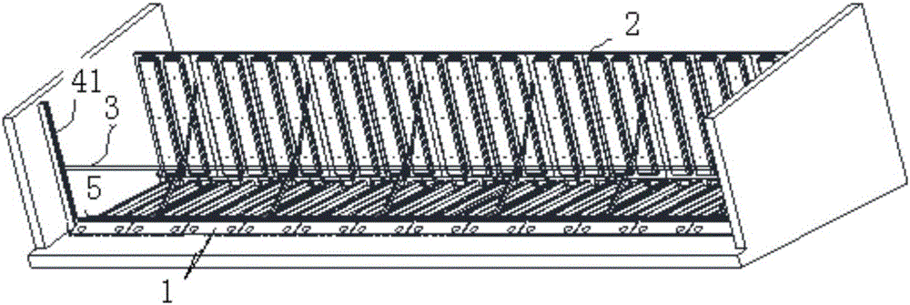 Water proof device for preventing vehicle from entering by mistake in long span