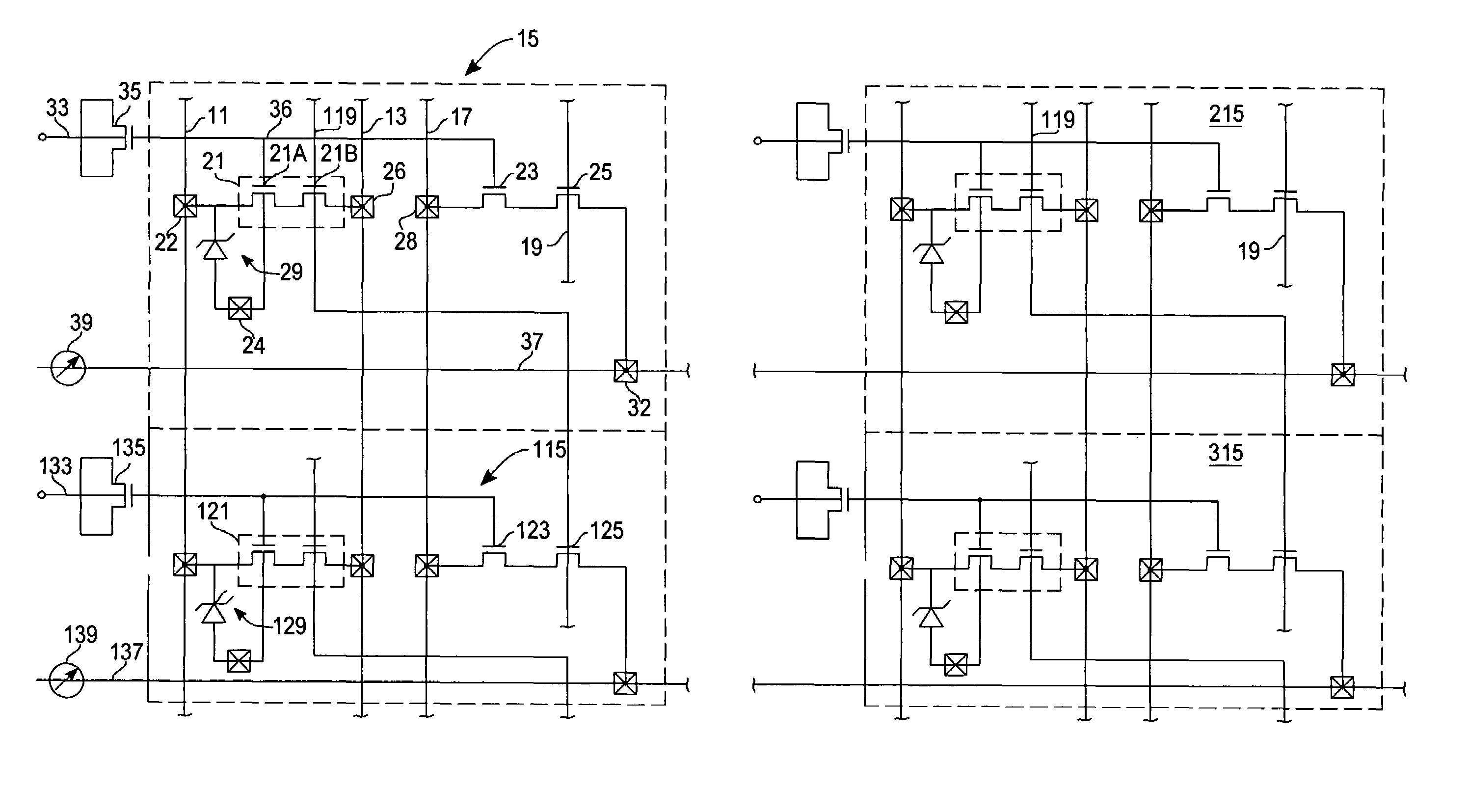 Non-volatile memory array with simultaneous write and erase feature