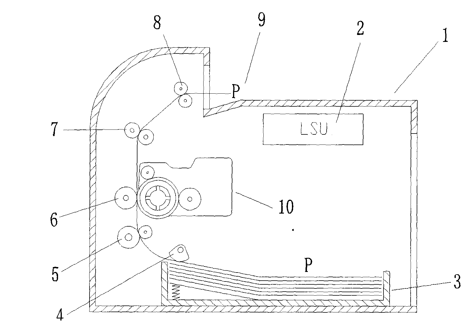 Frame of image forming device