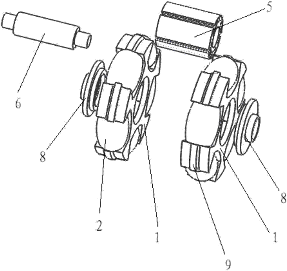 Wheel hub drive motor based on Mecanum wheel