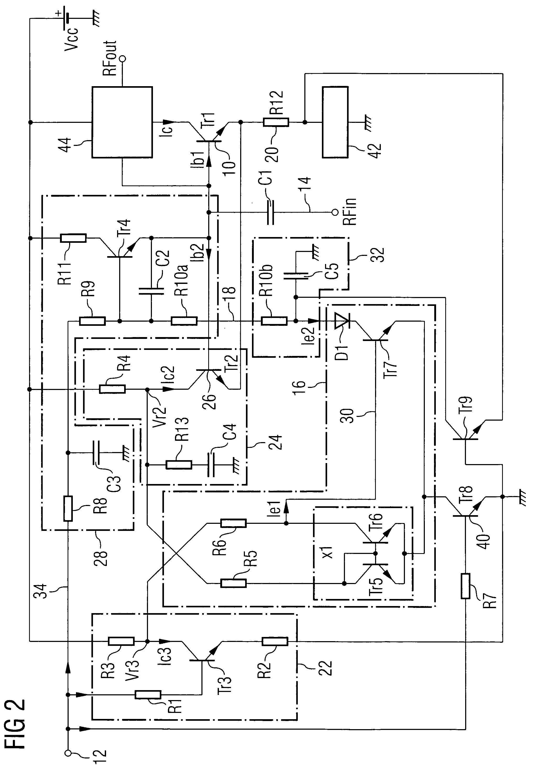 Bias circuit for a bipolar transistor