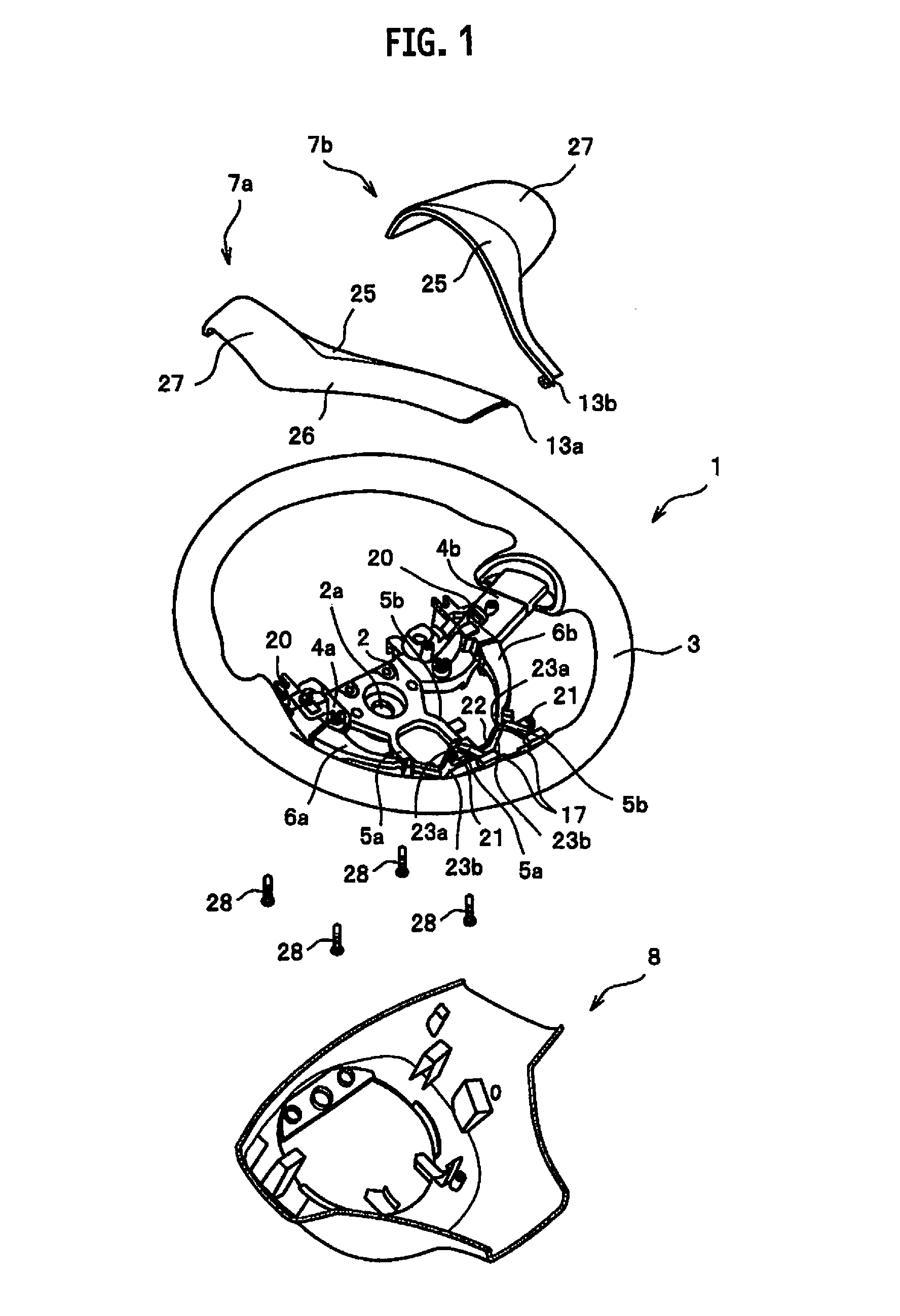 Steering wheel with finisher