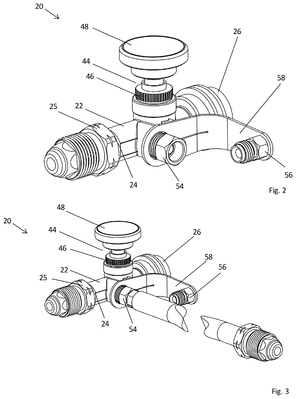 Gas safety valve and gas supply line