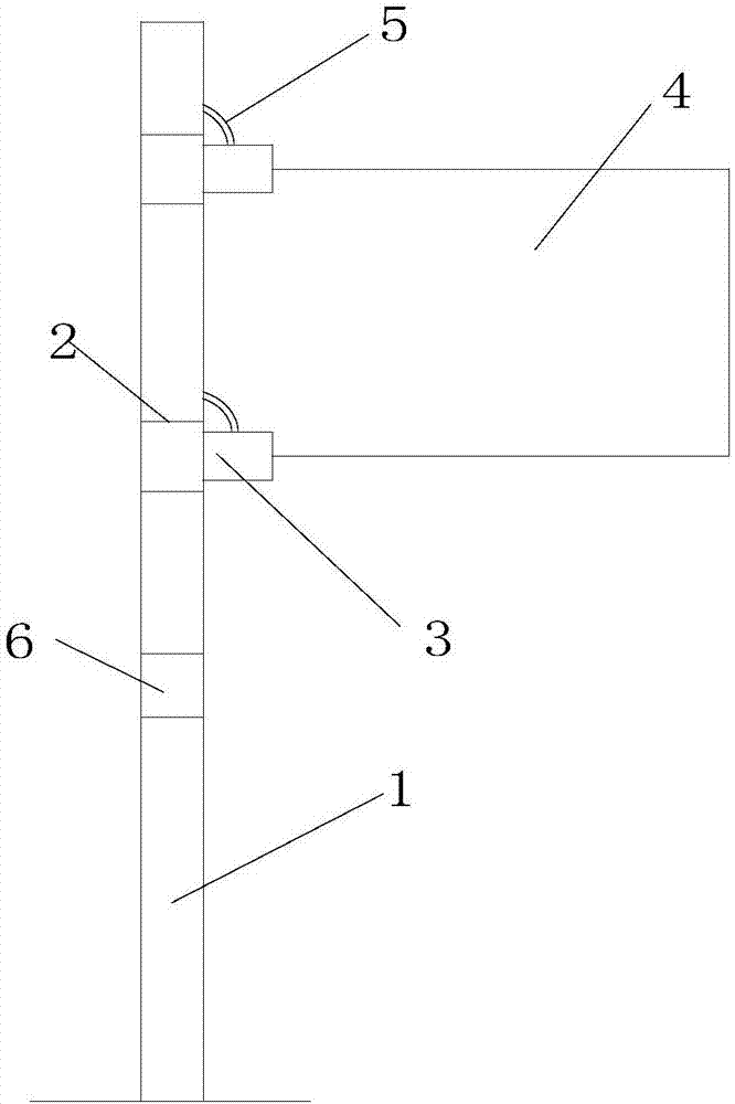 Wind direction adaptable movable advertising board