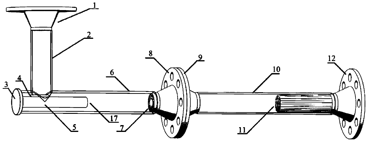 Filtering device and filtering method for hydrates of surface pipeline of well site of natural gas well