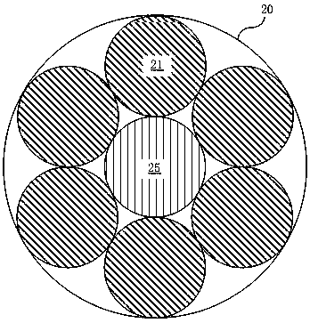 A kind of optical hybrid cable