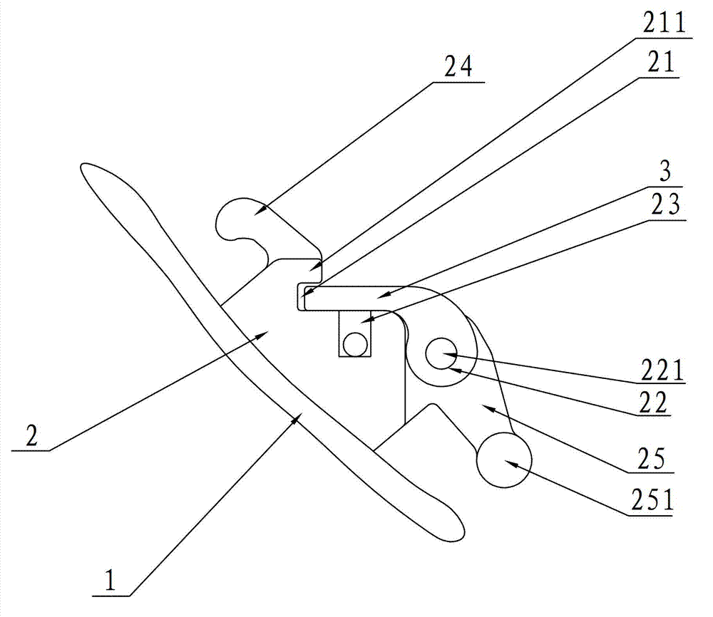 Individual tongue side self-locking appliance