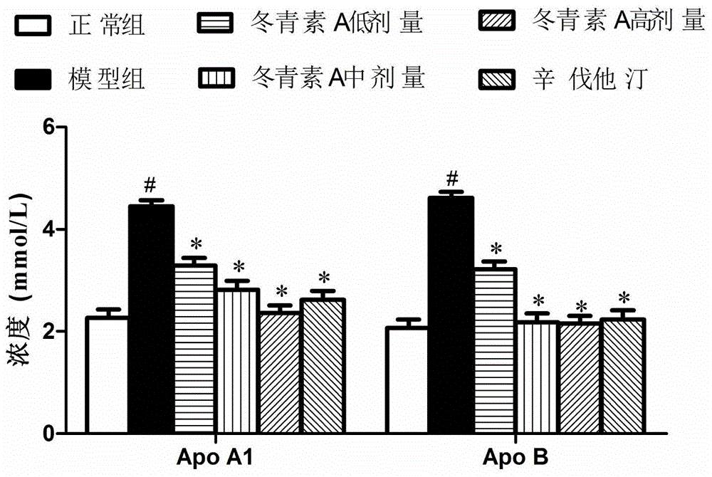 Application of ilicin A to preparation of lipid-regulating drug preparation