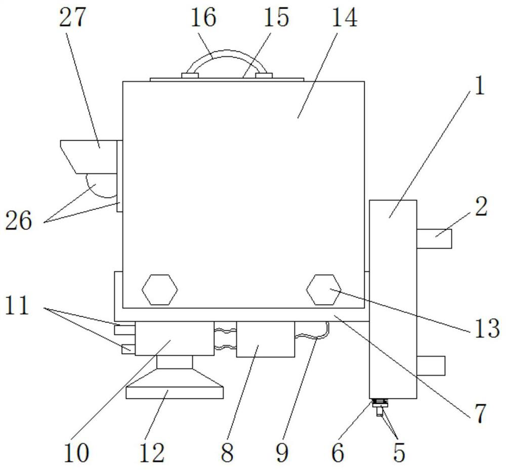 An infrared artificial intelligence visual monitoring device with automatic angle adjustment