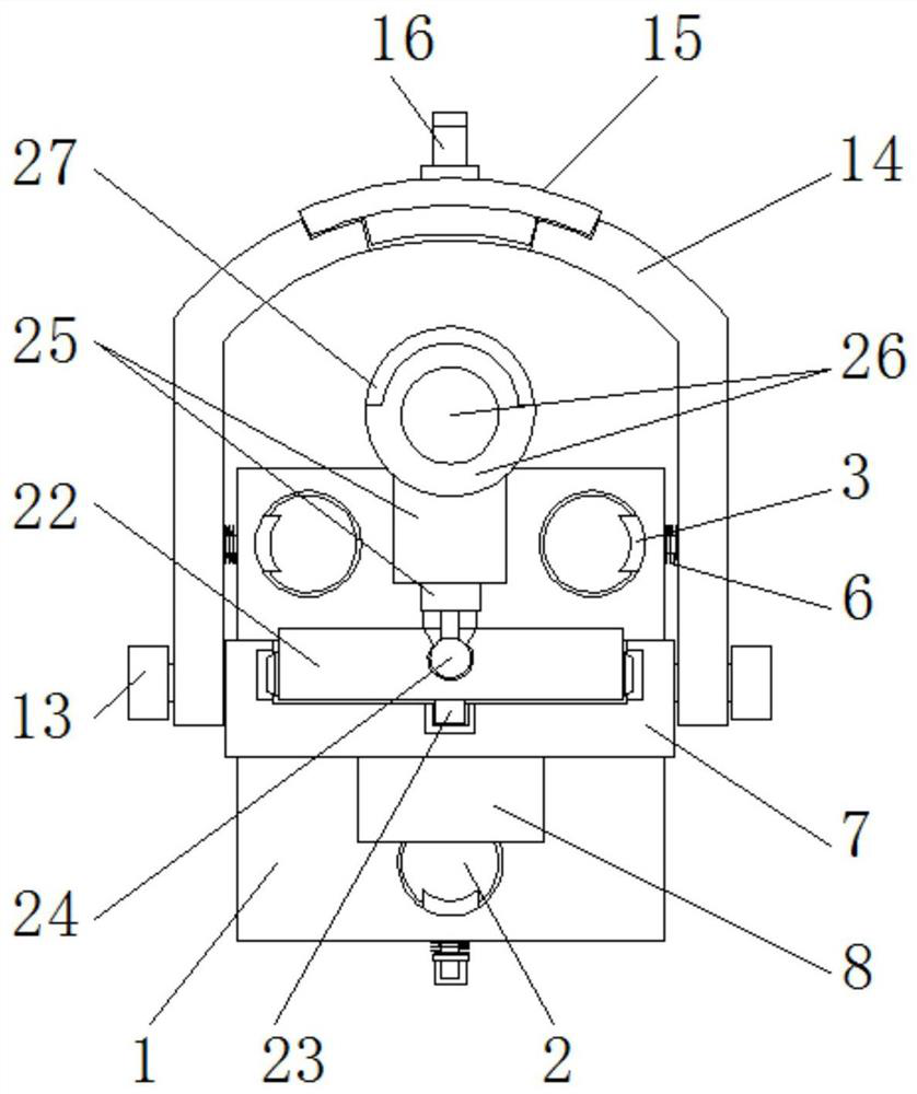 An infrared artificial intelligence visual monitoring device with automatic angle adjustment