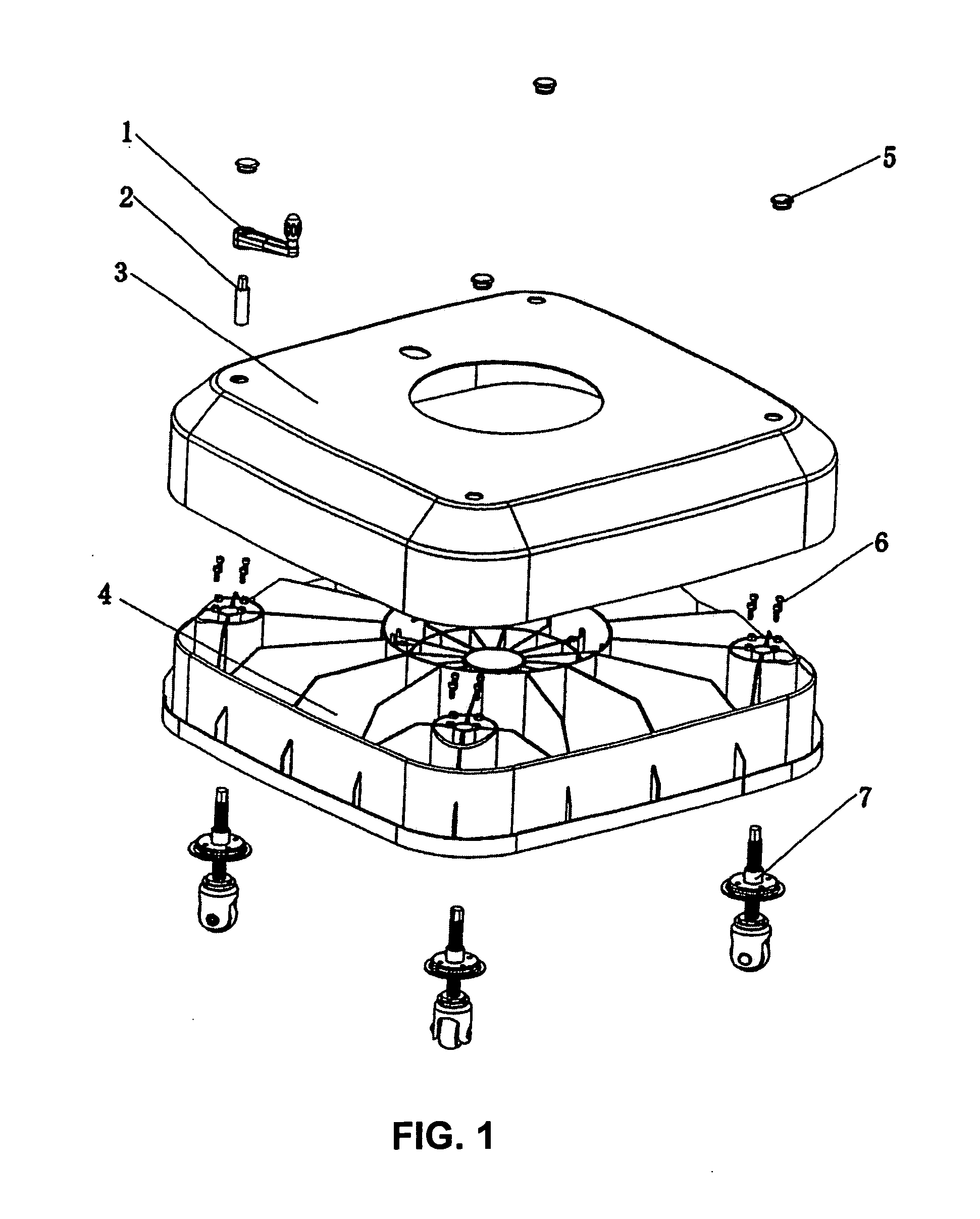 Base of sunshade umbrella