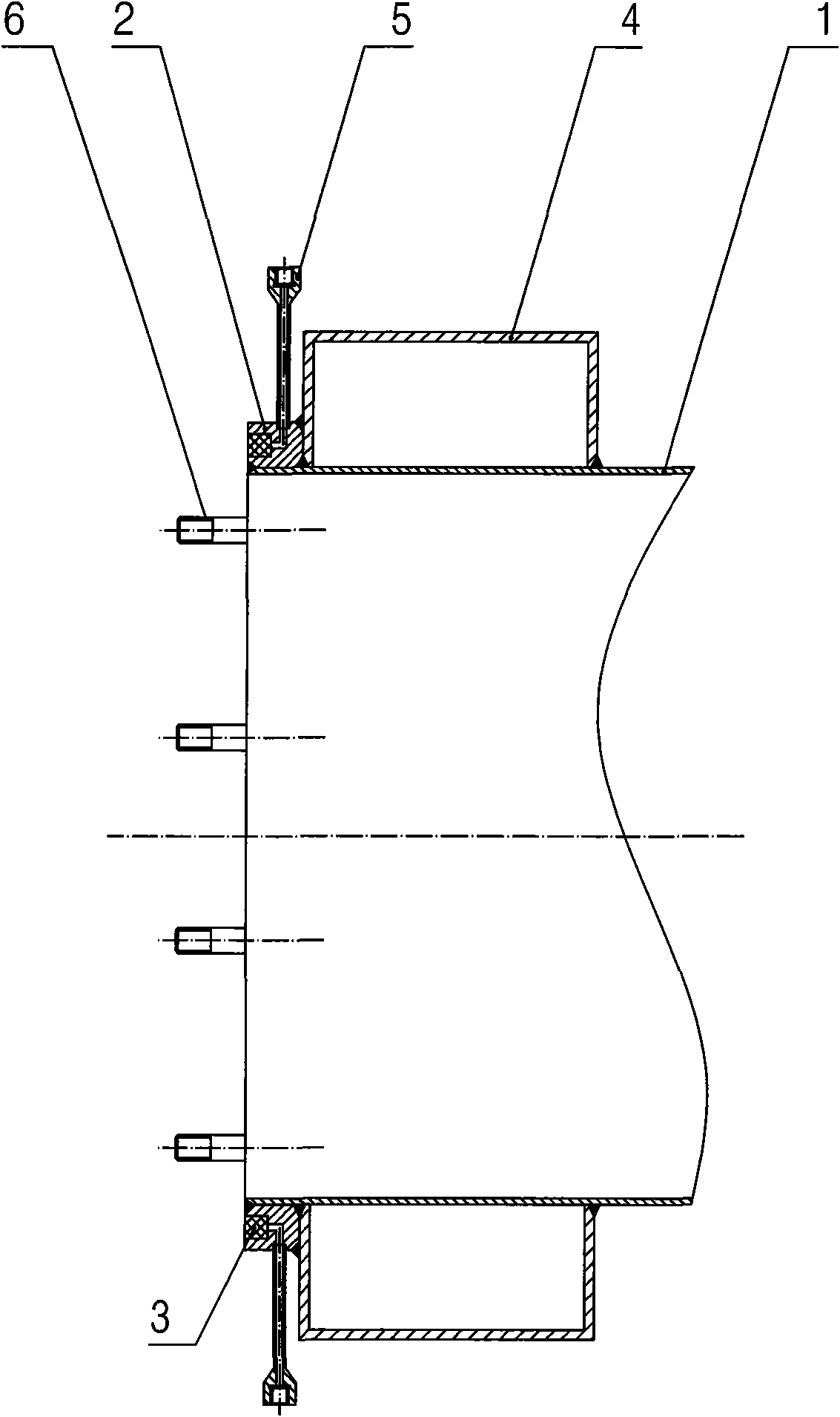 Sealing structure of vertical lift quick opening door