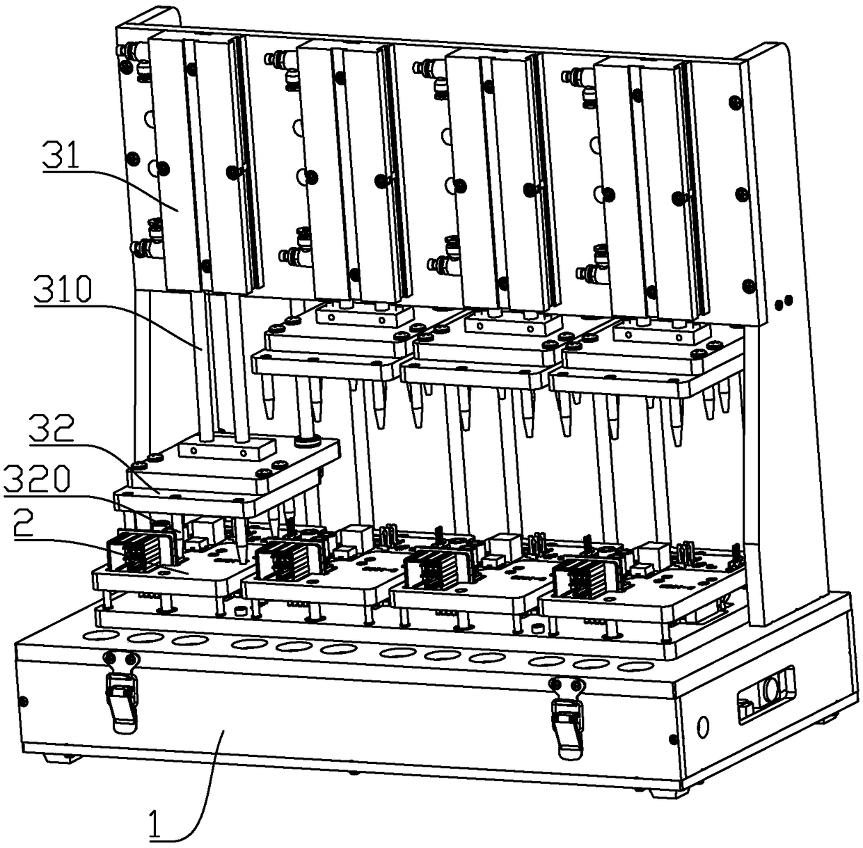 Burning and function testing fixture and method for skylight control circuit board