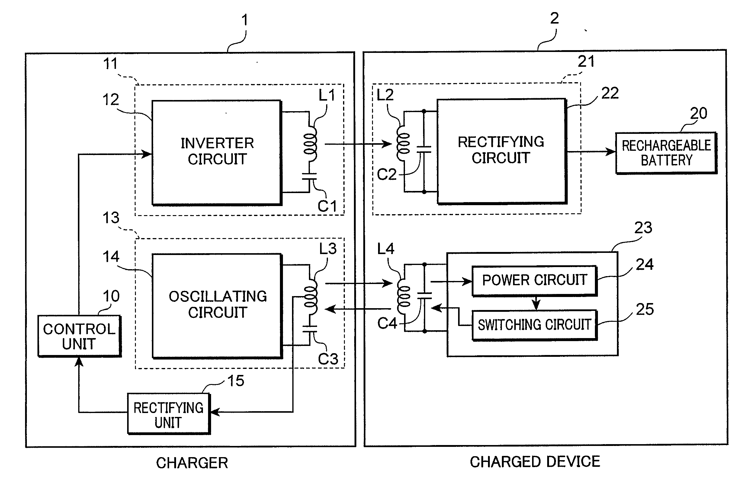 Noncontact charger system