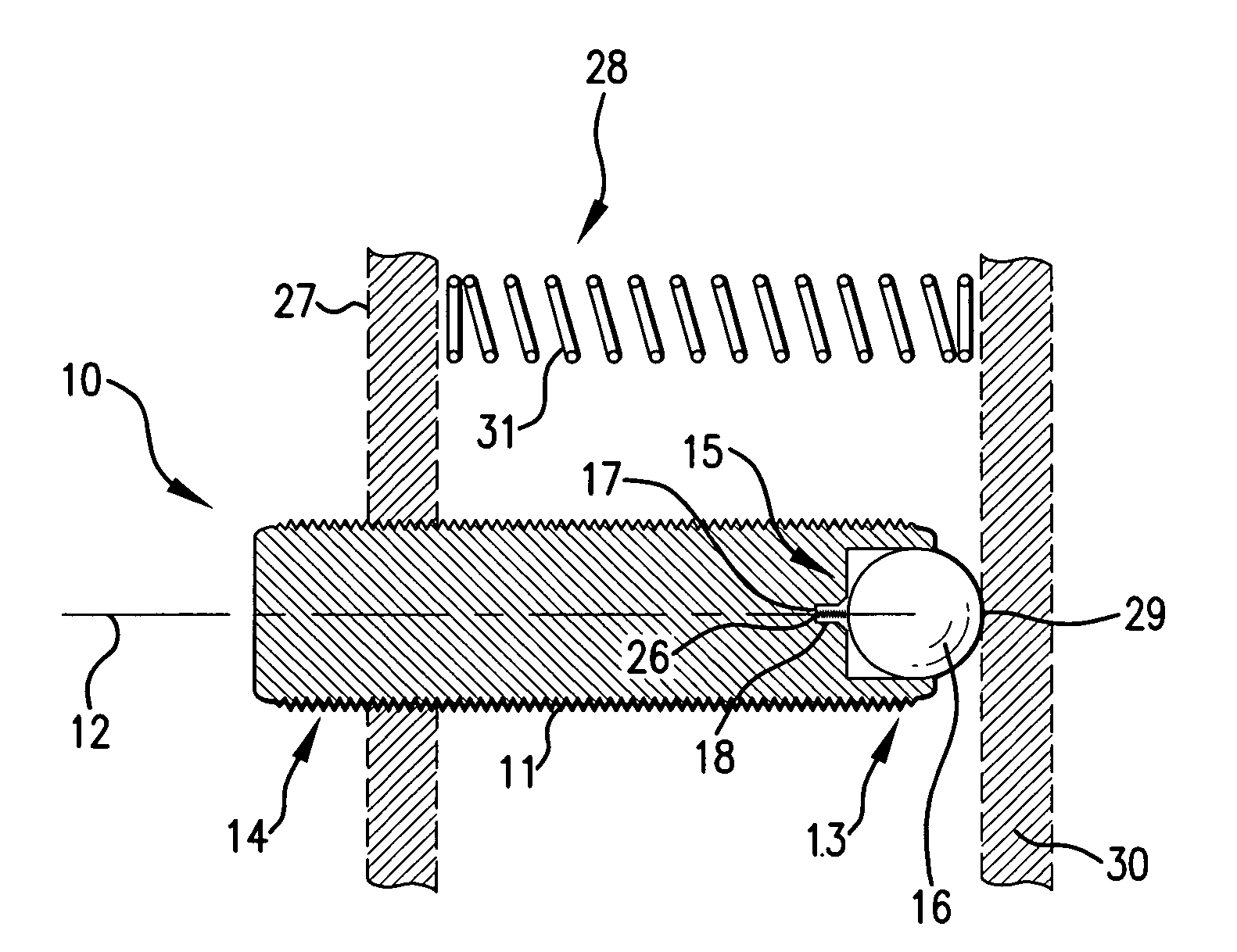 Spring-loaded kinematic adjustment screw