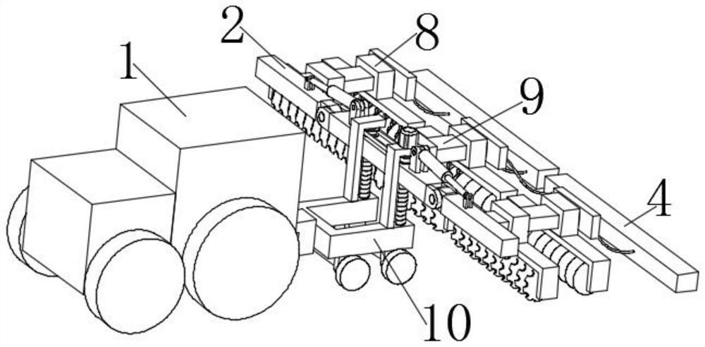 Improved disc harrow and harrow leveler integrated device for recovering vegetation in high and cold mining area